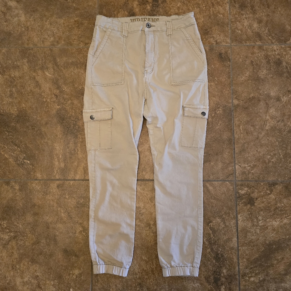 Beige Denim | V.I.P. JEANS | Cargo Jean